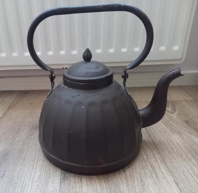 * Vintage antieke koperen ketel theepot Jima *, Antiek en Kunst, Antiek | Koper en Brons, Koper, Ophalen of Verzenden