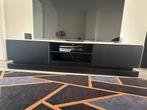 Black wooden TV Stand, Ophalen, 150 tot 200 cm, Zo goed als nieuw, Minder dan 100 cm