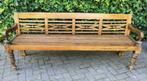 Teak Stationsbank (193 cm) Tuinbank  Bank  Kerkbank teakhout, Ophalen of Verzenden, Gebruikt, Teakhout