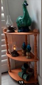 Fraai etage hoekkast hout brocante, Huis en Inrichting, Woonaccessoires | Etagères, Ophalen of Verzenden