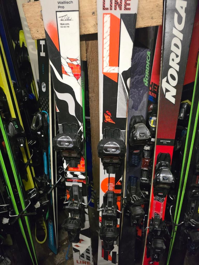 164cm twintips line Pro freestyle park skis, Sport en Fitness, Overige merken, 160 tot 180 cm, Gebruikt, Line