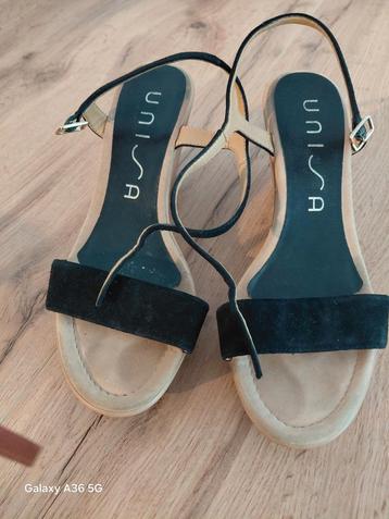 Unisa Zwarte Sandalen - Maat 37 beschikbaar voor biedingen