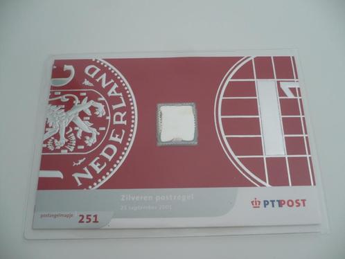 Ziveren postzegels 2001 ( 4 stuks ), Postzegels en Munten, Postzegels | Volle albums en Verzamelingen, Nederland, Ophalen of Verzenden