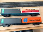 Triang Hornby 2x container wagens, Verzenden, Gelijkstroom, Wagon