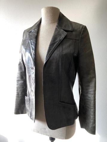 DNA leren colbert jasje petrol - S beschikbaar voor biedingen