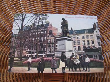 Amsterdam in kleur * monument Rembrandt * van LANG geleden * beschikbaar voor biedingen