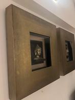 2 schilderijen buddha to buddha, Ophalen, Vierkant, Zo goed als nieuw, 75 tot 100 cm