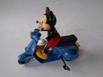 Oude Masudaya Mickey Mouse op Scooter. Japan, jaren''70s, Ophalen of Verzenden, Mickey Mouse, Gebruikt, Beeldje of Figuurtje