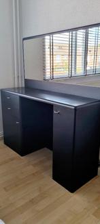 Kaptafel met grote spiegel, Huis en Inrichting, Tafels | Kaptafels, Ophalen, Gebruikt, 100 tot 150 cm, 100 tot 150 cm