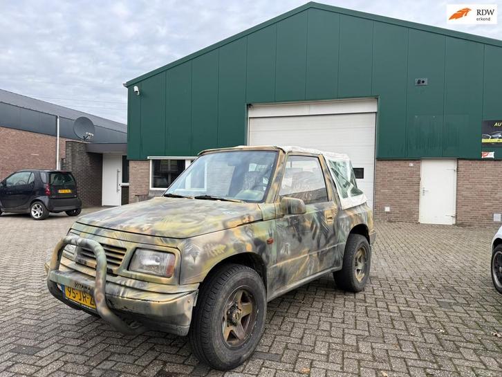 Suzuki Vitara 1.6 JLX 4X4 Custom Military Army 1 exemplaar w, Auto's, Suzuki, Bedrijf, Te koop, Vitara, 4x4, Open dak, Benzine