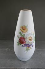 Vintage vaas Carla 1273 Flora Gouda Plateel, hoogte 27,5 cm, Antiek en Kunst, Verzenden