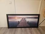 Zonsondergang print met Zwarte Lijst - 60x130cm, Ophalen, 50 tot 75 cm, 125 cm of meer, Print