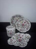 Old Foley engels 4 delige set Chinese bouquet/rose, Huis en Inrichting, Verzenden, Zo goed als nieuw, Bord(en), Overige stijlen