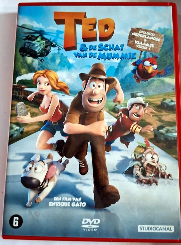 Ted & de Schat van de Mummie, Cd's en Dvd's, Dvd's | Tekenfilms en Animatie, Zo goed als nieuw, Amerikaans, Poppen of Stop-motion