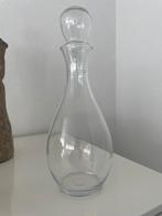 Elegante glazen karaf - 28 cm hoog, Huis en Inrichting, Wit, Ophalen of Verzenden, Minder dan 50 cm, Glas