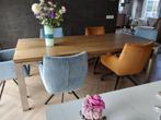 Eetkamertafel  2,20m x 1,00m, Huis en Inrichting, Tafels | Eettafels, Ophalen, Gebruikt, Eikenhout, 200 cm of meer