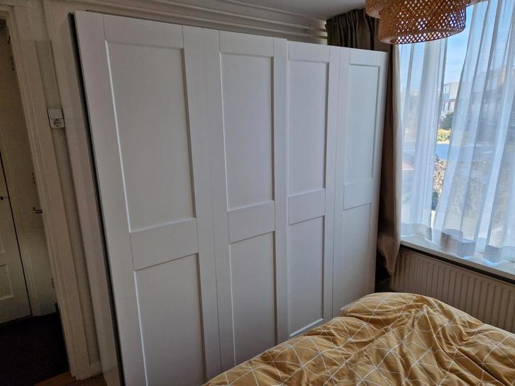 Ikea Pax Schuifdeuren GRIMO, Huis en Inrichting, Slaapkamer | Complete slaapkamers, Zo goed als nieuw, Tweepersoons, Ophalen
