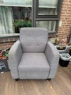 Stoffen fauteuil op wieltjes, Huis en Inrichting, Fauteuils, Ophalen, Gebruikt, Stof