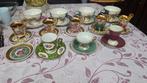 Antieke Limoges kopjes en schotels, mooi bewerkt, Ophalen