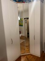 Hoek kast met spiegel, Huis en Inrichting, Kasten | Kledingkasten, Gebruikt, 100 tot 150 cm, 200 cm of meer, Ophalen of Verzenden