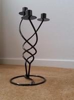 Kandelaars modern kaars waxine kerst kandelaar, Verzenden, Zo goed als nieuw, Metaal, Minder dan 25 cm