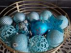 12 LUXE BLAUWE KERSTBALLEN PLASTIC NU ALLES 6€ ZIE FOTO,S, Diversen, Kerst, Ophalen of Verzenden