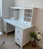 HEMNES bureau met opbouwdeel, Huis en Inrichting, Bureaus, Ophalen, Zo goed als nieuw