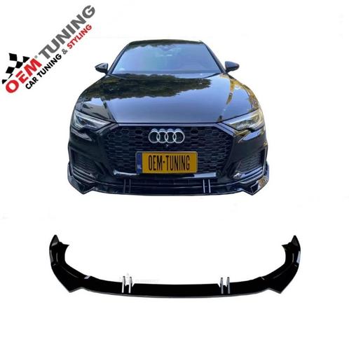 A6 S6 c8 frontspoiler | hoogglans zwart | s-line | 2018 + |, Auto diversen, Tuning en Styling, Ophalen of Verzenden