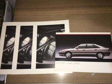 4x Renault Safrane + Safrane Executive brochures/folders GB beschikbaar voor biedingen
