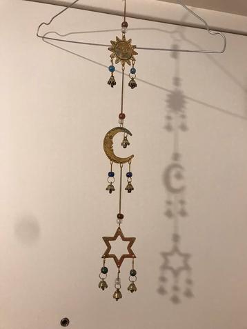 Goudkleur spirituele hanger maan, zon, ster nieuw beschikbaar voor biedingen