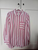 Eterna Blouse Wit/Rood Gestreept Maat 46, Wit, Maat 46/48 (XL) of groter, Ophalen of Verzenden, Zo goed als nieuw