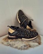 Dames sneakers schoenen panterprint, Zwart, Ophalen of Verzenden, Sneakers of Gympen, Zo goed als nieuw