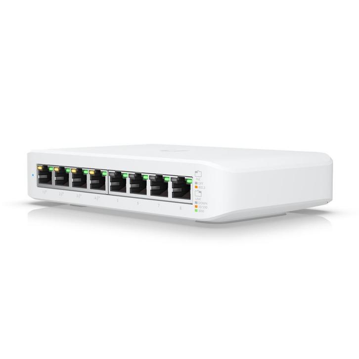 Ubiquiti UniFi USW-Lite-8-PoE Switch, Computers en Software, Netwerk switches, Zo goed als nieuw, Ophalen of Verzenden