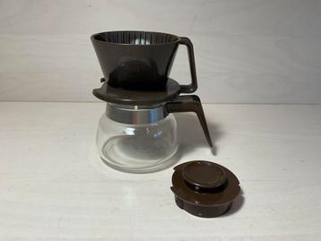 Melitta Aromaboy glaskan met filter / dekseltje kleur bruin beschikbaar voor biedingen