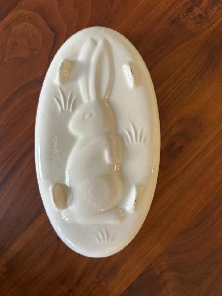 Ouderwetse vintage puddingvorm haas, Huis en Inrichting, Keuken | Keukenbenodigdheden, Gebruikt, Ophalen of Verzenden