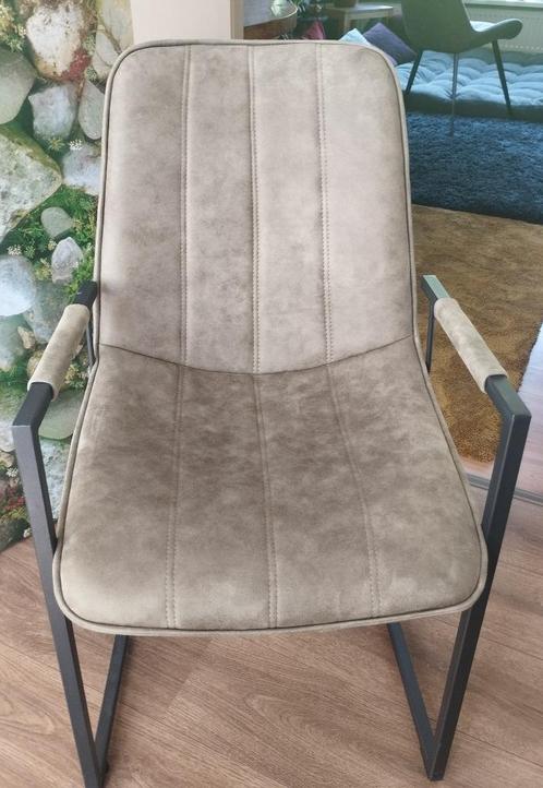Stoel, stoelen, eetstoelen, eetkamerstoelen, eettafelstoelen, Huis en Inrichting, Stoelen, Zo goed als nieuw, Vier, Stof, Grijs
