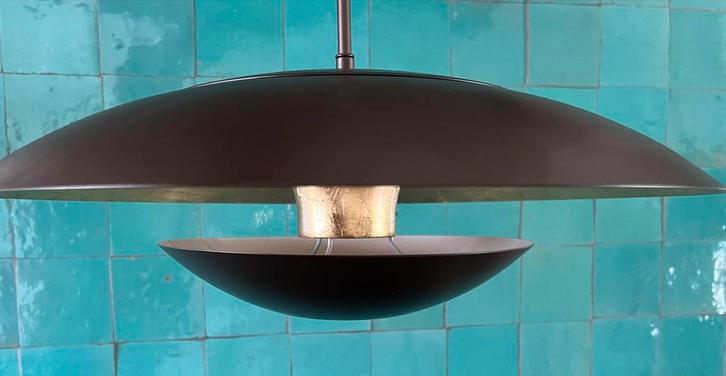UFO Hanglamp Scandinavisch Design - Loods 5 eettafellamp, Huis en Inrichting, Lampen | Hanglampen, Zo goed als nieuw, Minder dan 50 cm