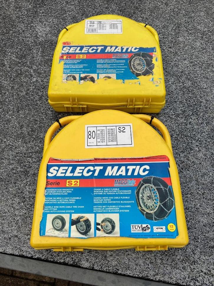 Select Matic sneeuwkettingen maat 80 type S2, Auto diversen, Sneeuwkettingen, Zo goed als nieuw, Ophalen