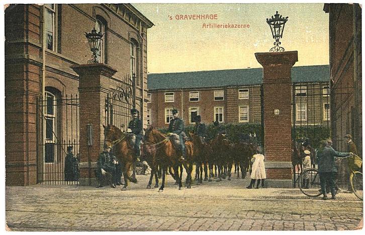 959963 s Gravenhage Artilleriekazerne 1917 perfin Gelopen, Verzamelen, Ansichtkaarten | Nederland, Gelopen, Zuid-Holland, Voor 1920