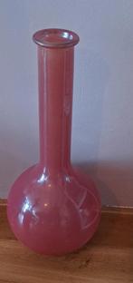 Grote, hoge glazen vaas, fles, Overige kleuren, Ophalen of Verzenden, Minder dan 50 cm, Glas