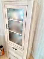 Vitrinekast met RGB LED Pronto Wonen (185 cm) oak wood, Huis en Inrichting, Ophalen, 50 tot 100 cm, Zo goed als nieuw, 150 tot 200 cm