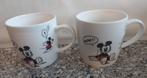 2 bekers beker mok Mickey Mouse wit creme met oor, Ophalen of Verzenden, Zo goed als nieuw, Overige stijlen, Kop(pen) en/of Schotel(s)