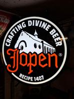 Jopen bier lichtbak neon look, brand als nieuw, Verzamelen, Biermerken, Ophalen of Verzenden, Zo goed als nieuw, Reclamebord, Plaat of Schild