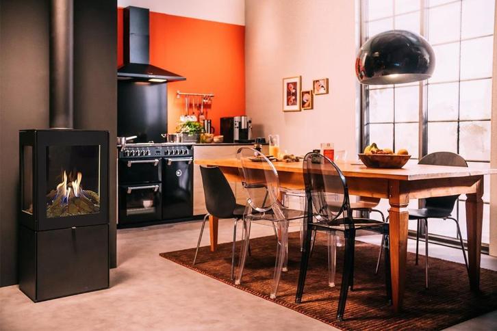 Faber Vejen gesloten gaskachel met geveluitlaat, Huis en Inrichting, Kachels, Gebruikt, Vrijstaand, Gaskachel, Gas, Ophalen