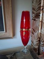 Mooie vintage glazen vaas ,Franse vaas rood glas, Antiek en Kunst, Antiek | Vazen, Ophalen of Verzenden