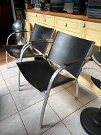 Ikea Tord Bjorklund zadellederen design stoelen set van 2, Ophalen, Zo goed als nieuw, Twee