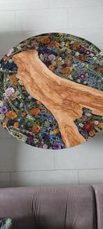 Epoxy salontafel, Huis en Inrichting, Tafels | Salontafels, 50 tot 100 cm, Vierkant, Minder dan 50 cm, 50 tot 100 cm