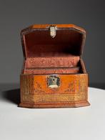 Lederen Desk organizer letter box, Ophalen of Verzenden, Zo goed als nieuw, Minder dan 50 cm