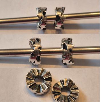 Elfbeads petite spacers met sterren  beschikbaar voor biedingen