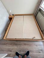 Auping Auronde Beuken 160x200, Huis en Inrichting, Slaapkamer | Bedden, Ophalen, Bruin, Tweepersoons, 200 cm